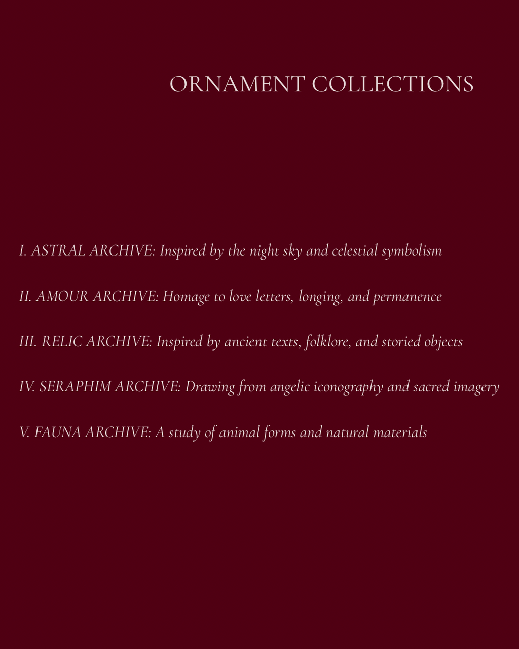 Intime (A6): II Ornamented